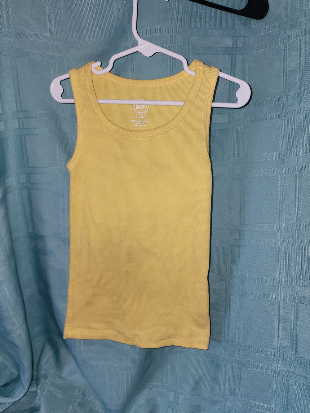 Yellow Little Girl’s Rib Tank Top S 6-6x